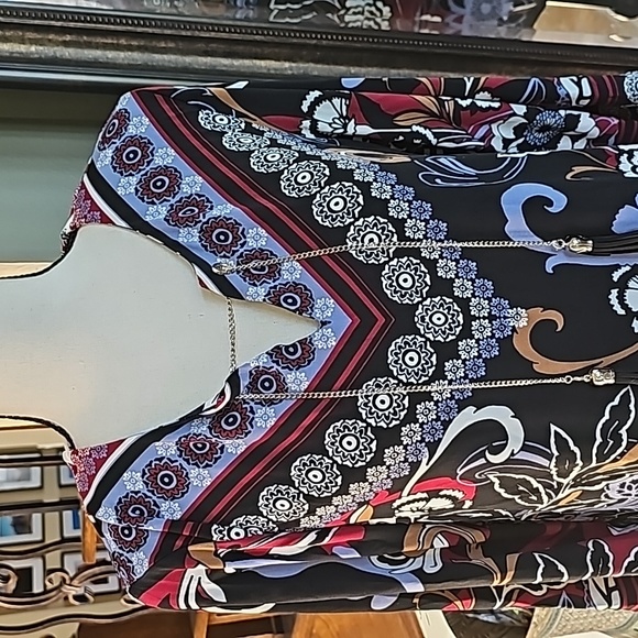 JM Collection Fall Blouse - Picture 3 of 3